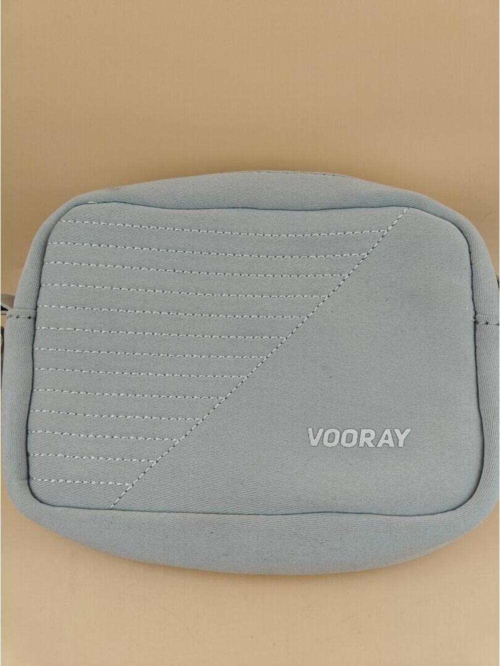 Vooray Crossbody Bag Light Gray Adjustable Strap Zip Closure Casual